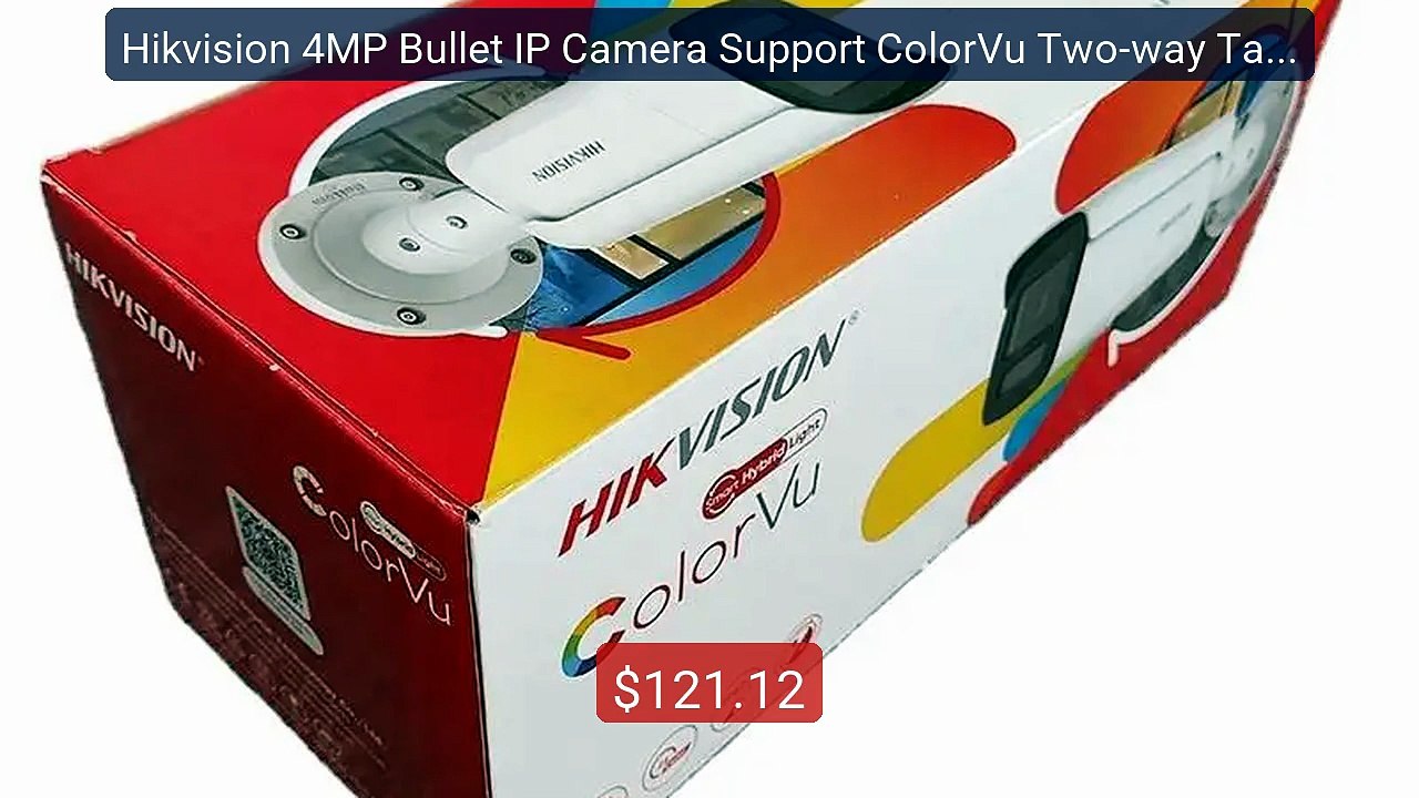 Hikvision 4MP Bullet IP Camera Support ColorVu Two-way Talk Li... -- Best Buy 2026 | Great Quality!