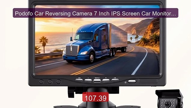 Podofo Car Reversing Camera 7 Inch IPS Screen Car Monitor IP68 Wat... Best Deal 2026 | Shop Now!
