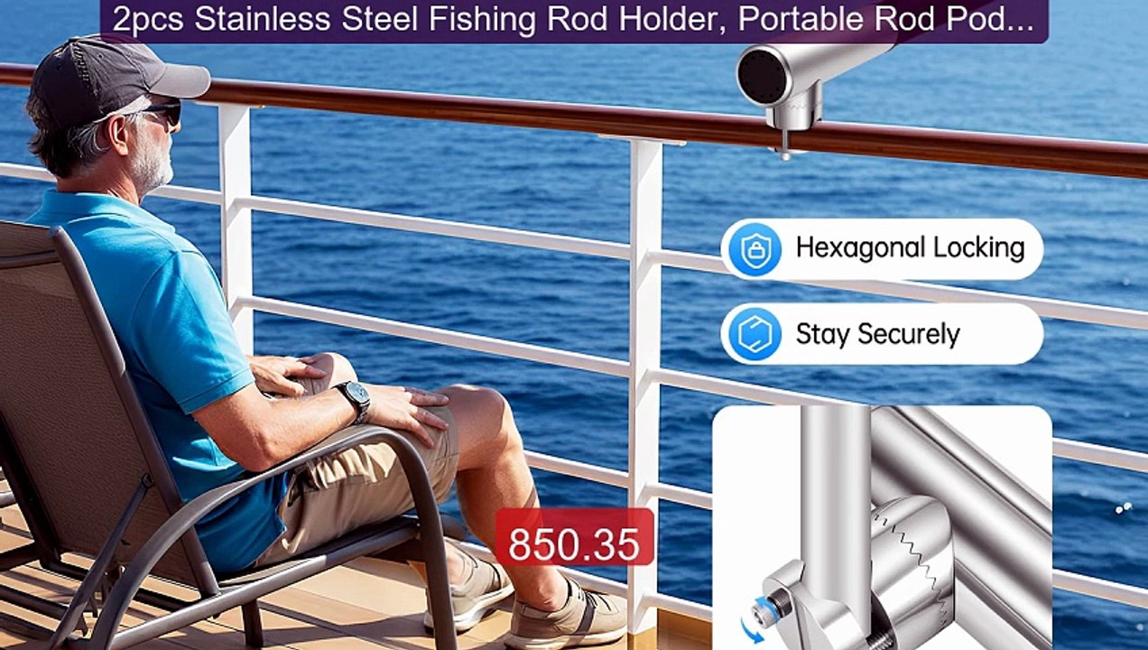 2pcs Stainless Steel Fishing Rod Holder, Portable Rod Pod, ... -- Top Pick 2026 | Unbeatable Price!