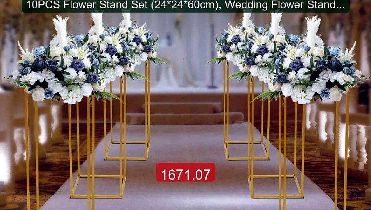 10PCS Flower Stand Set (24*24*60cm), Wedding Flower Stand,Plastic ... -- Best Deal 2026 | Shop Now!