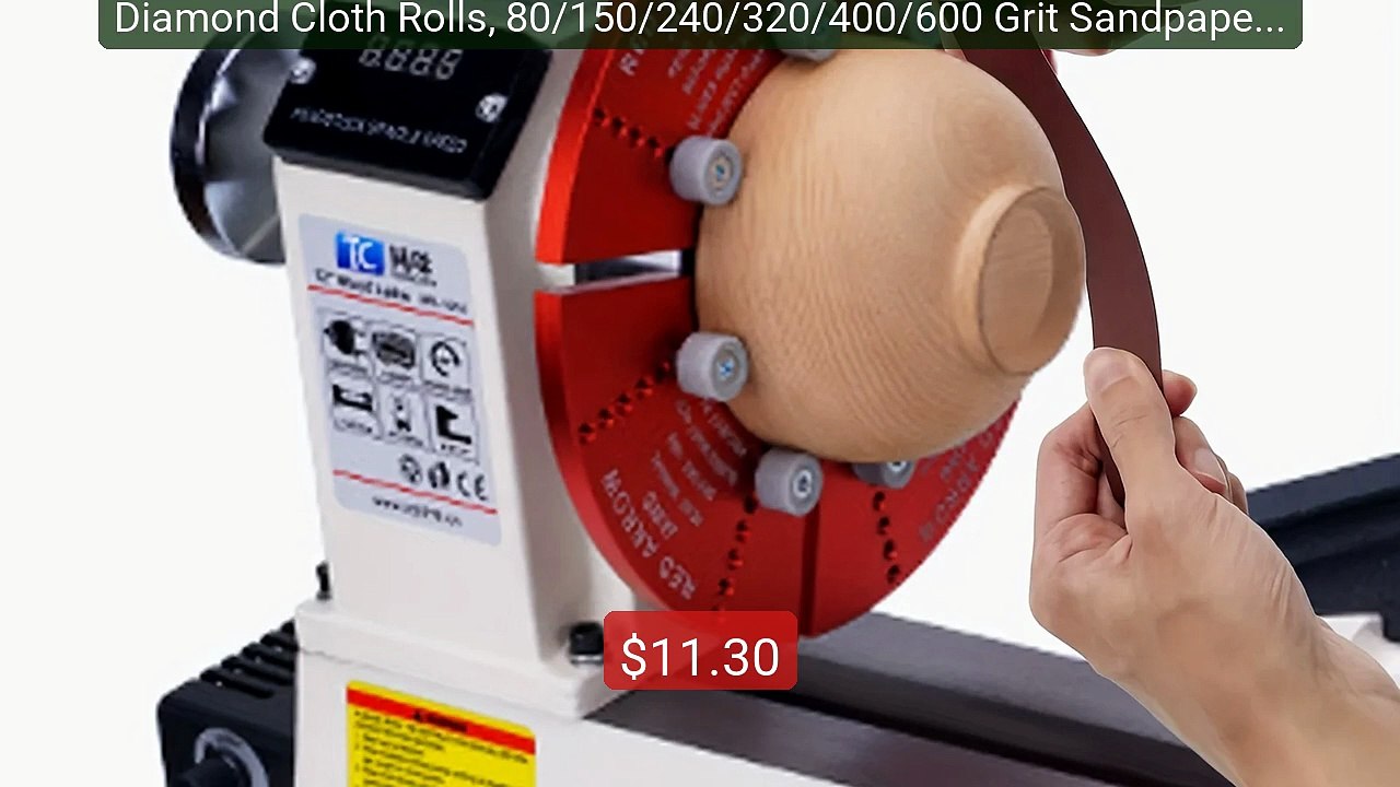 Diamond Cloth Rolls, 80/150/240/320/400/600 Gri...