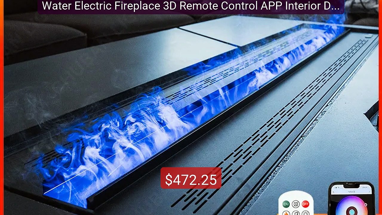 Water Electric Fireplace 3D Remote Control APP Interior Decora... -- Best Buy 2026 | Great Quality!