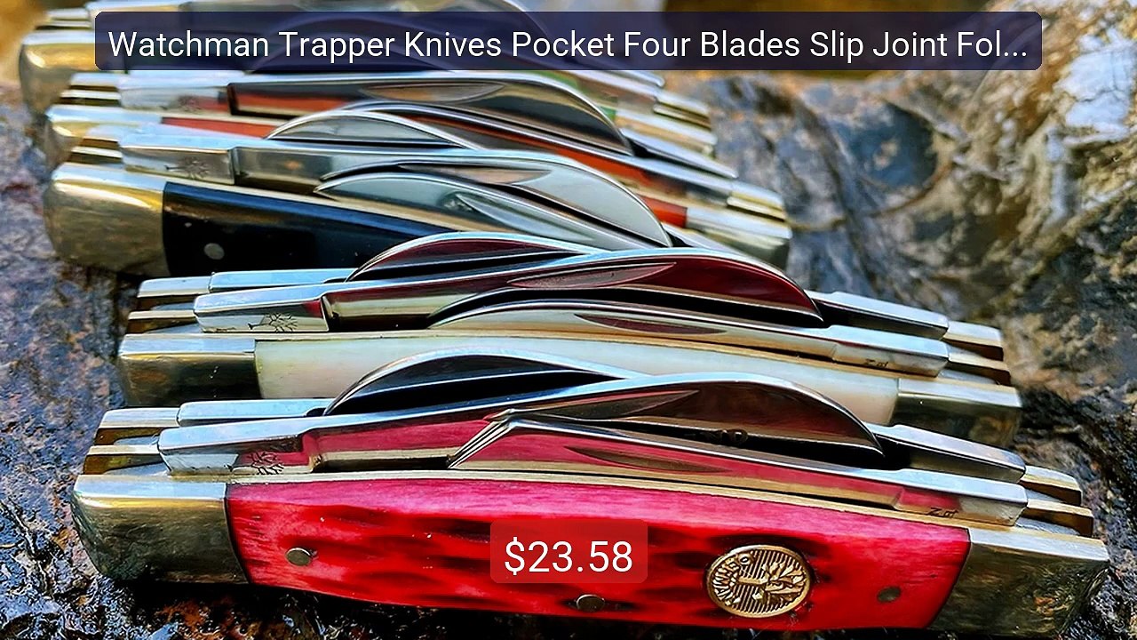 Watchman Trapper Knives Pocket Four Blades Slip Joint Foldi... -- Top Pick 2026 | Unbeatable Price!