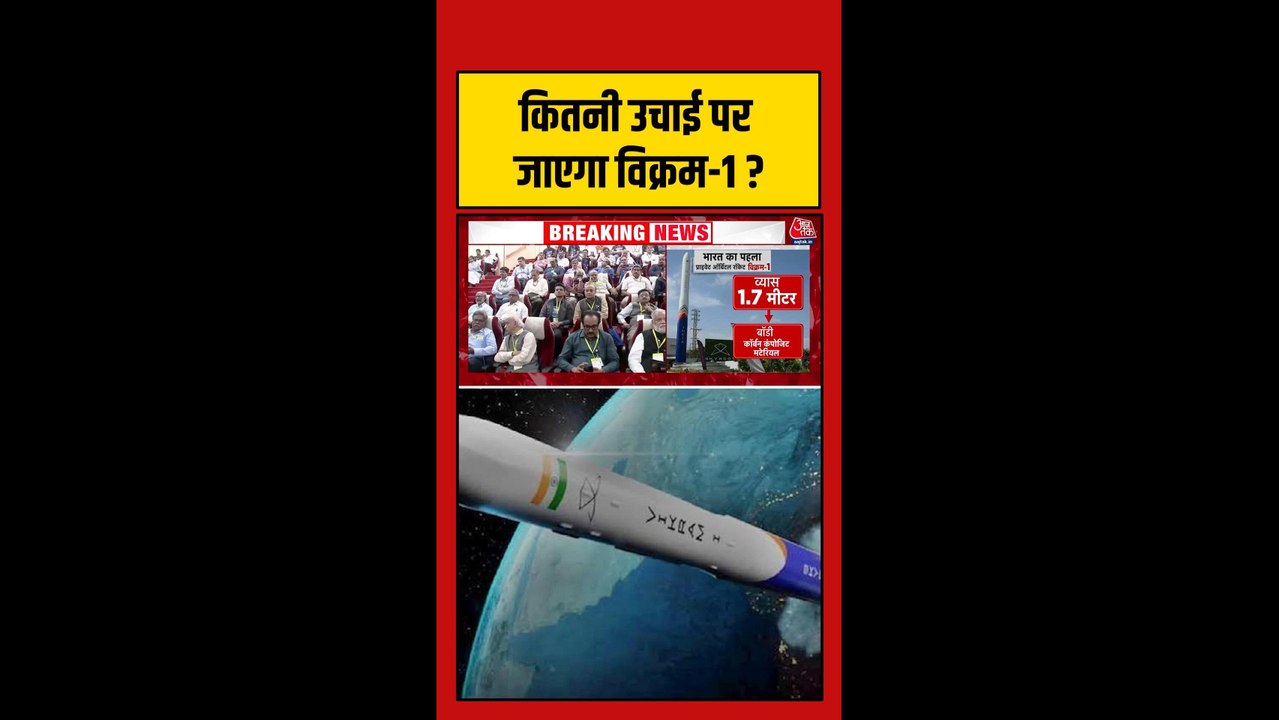 भारत के पहला प्राइवेट ऑर्बिटल रॉकेट विक्रम-1 की...
