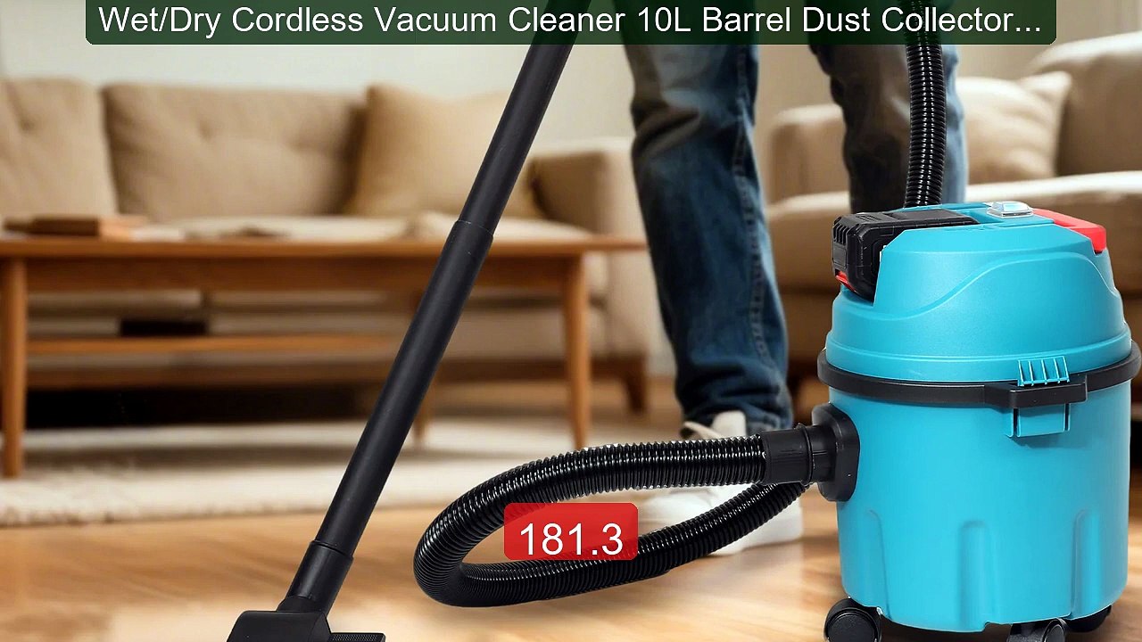 Wet/Dry Cordless Vacuum Cleaner 10L Barrel Dust Collector Por... -- Amazing Value 2026 | Must Have!