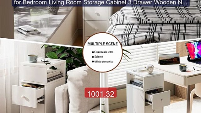 for Bedroom Living Room Storage Cabinet 3 Drawer Wooden Nightstand ... Top Rated 2026 | Buy Now!