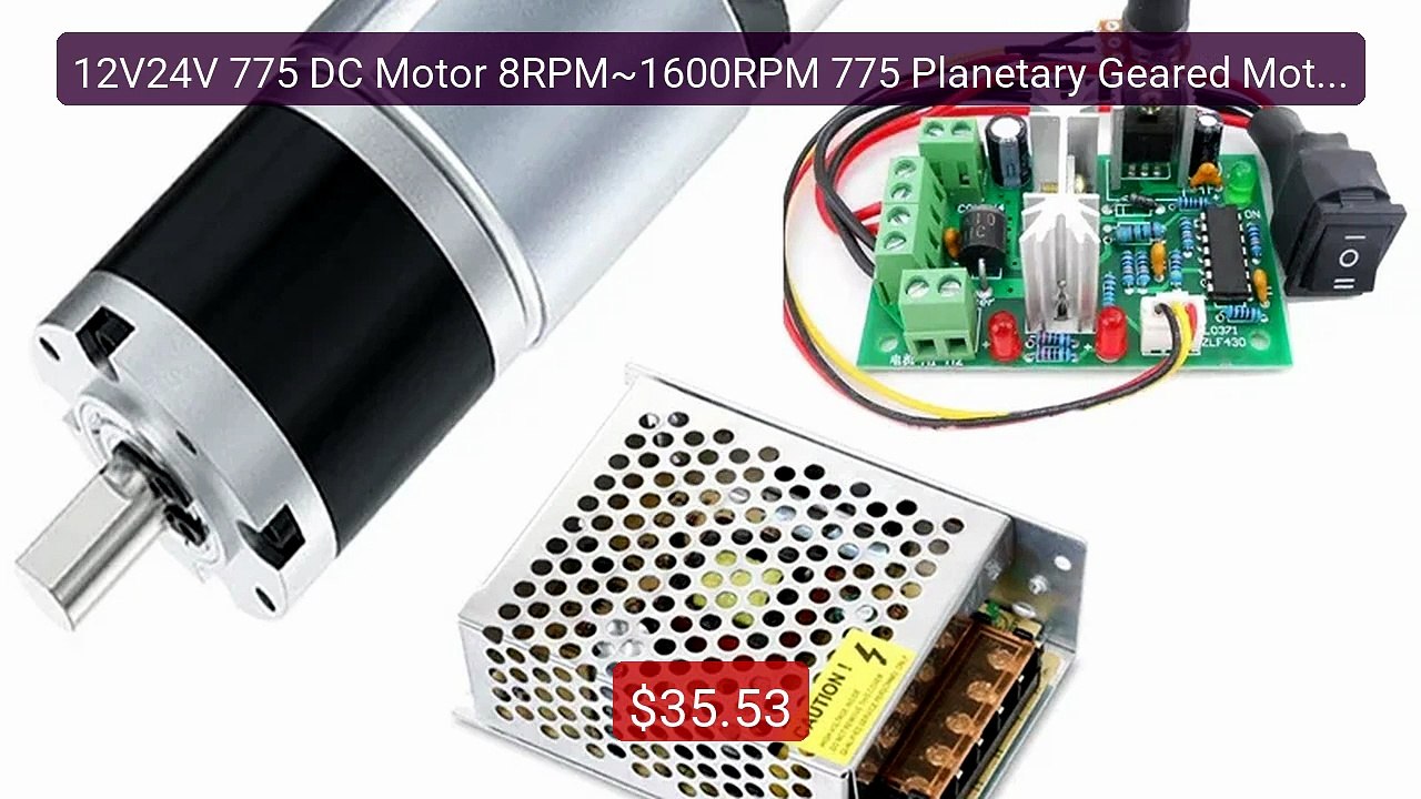 12V24V 775 DC Motor 8RPM~1600RPM 775 Planetary Geared Motor Slow Sp... -- Top Rated 2026 | Buy Now!