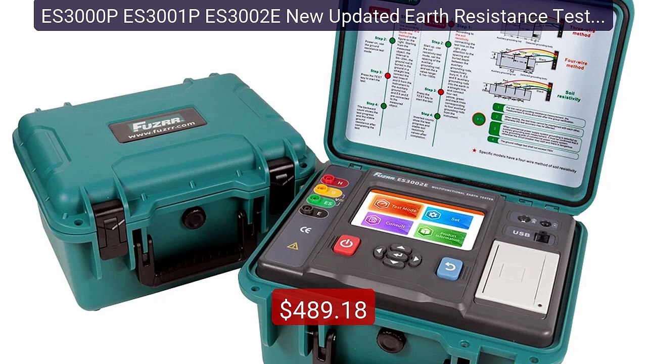 ES3000P ES3001P ES3002E New Updated Earth Resistance Tester... -- Top Pick 2026 | Unbeatable Price!