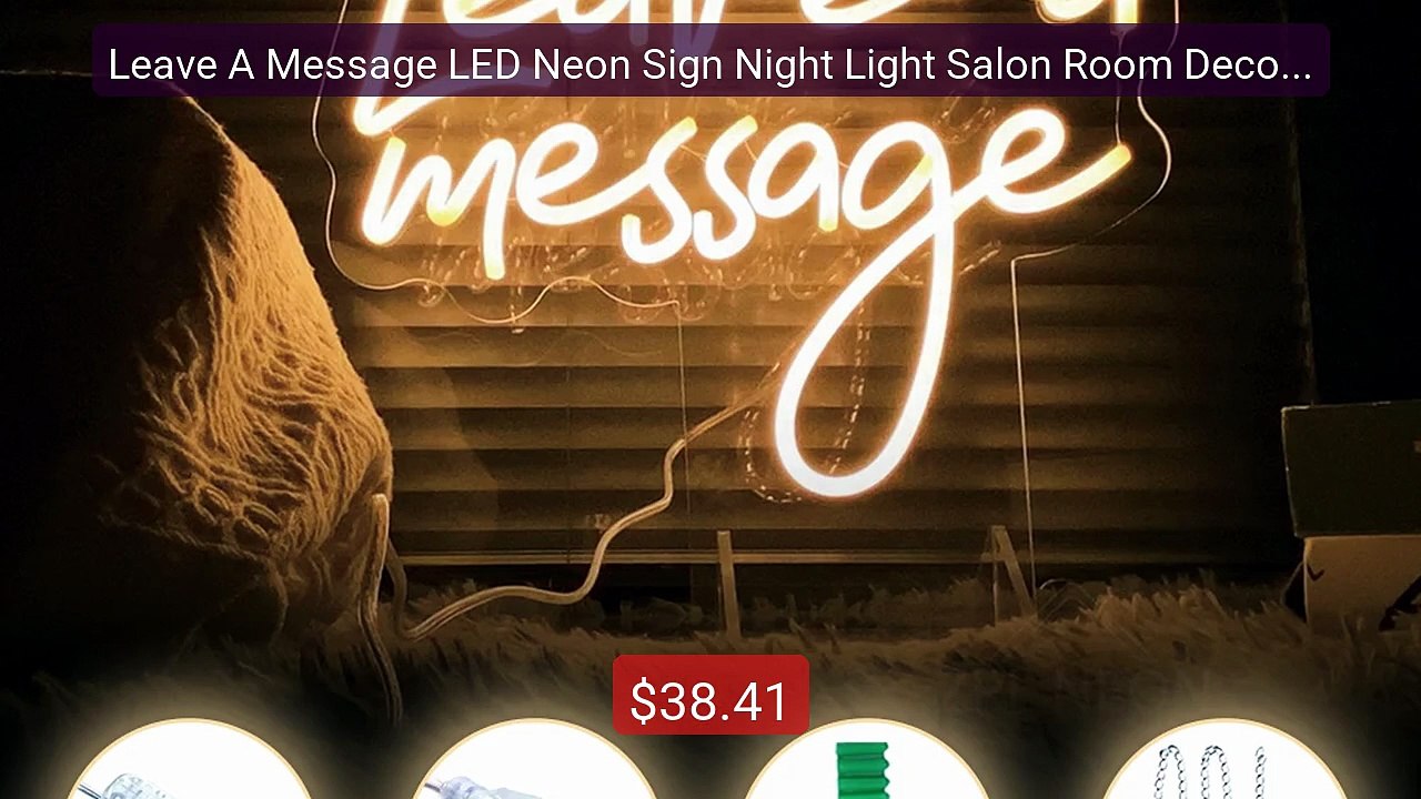 Leave A Message LED Neon Sign Night Light Salon Room Decor ... -- Top Pick 2026 | Unbeatable Price!