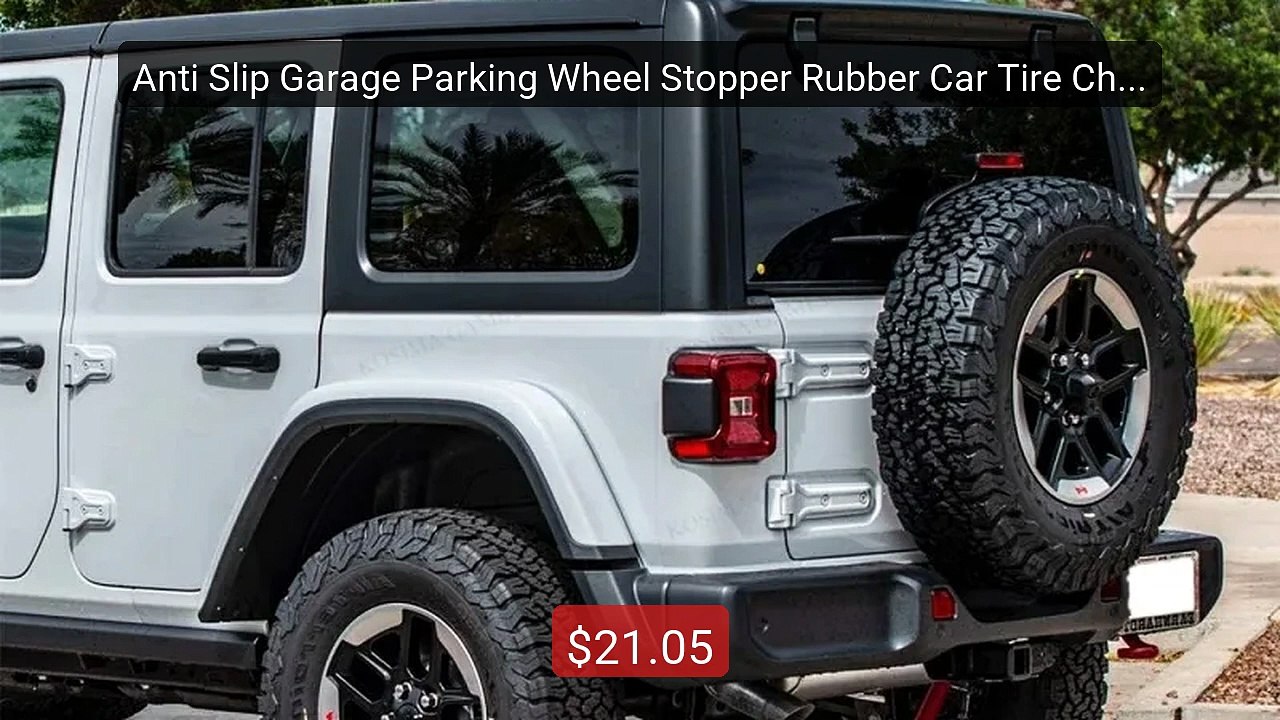 Anti Slip Garage Parking Wheel Stopper Rubber Car Tire Chock with ... -- Best Deal 2026 | Shop Now!