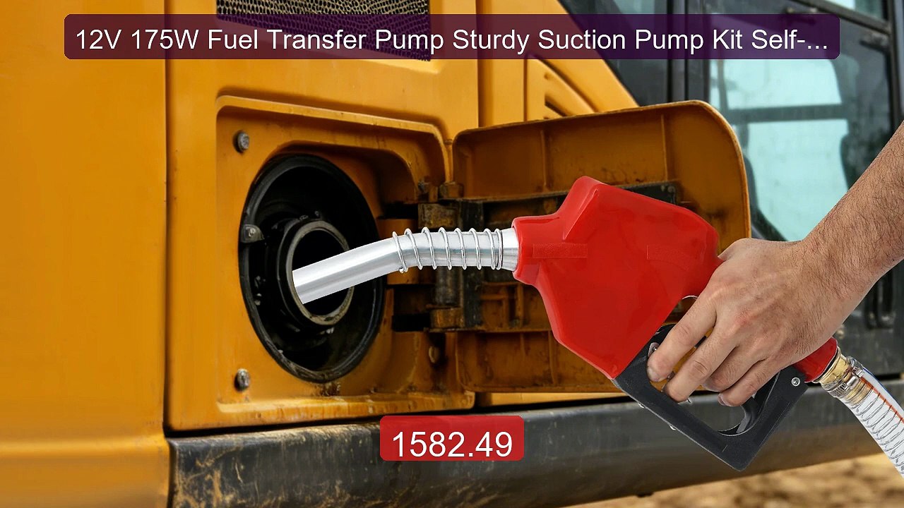 12V 175W Fuel Transfer Pump Sturdy Suction Pump Kit Self-Seali... -- Best Buy 2026 | Great Quality!