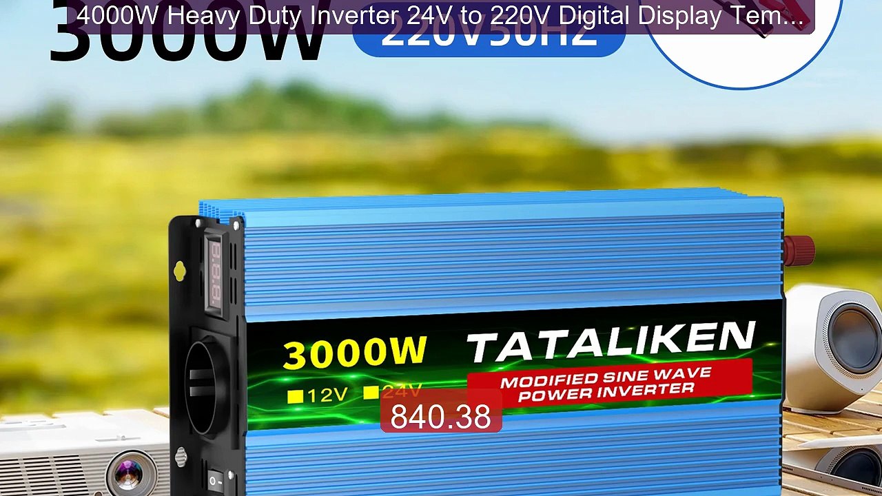4000W Heavy Duty Inverter 24V to 220V Digital Display Temp Con... -- Hot Deal 2026 | Limited Offer!