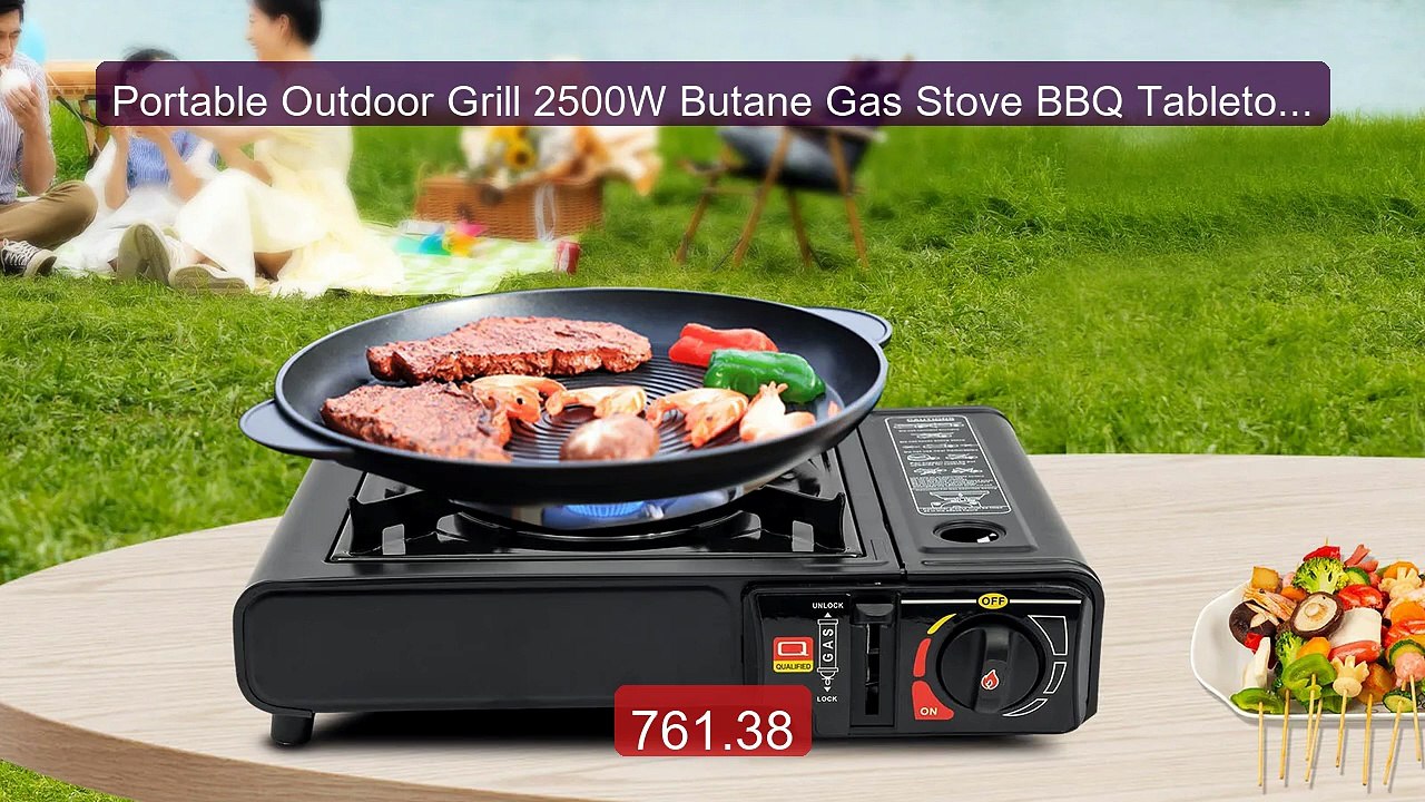 Portable Outdoor Grill 2500W Butane Gas Stove BBQ Tabletop ... -- Top Pick 2026 | Unbeatable Price!