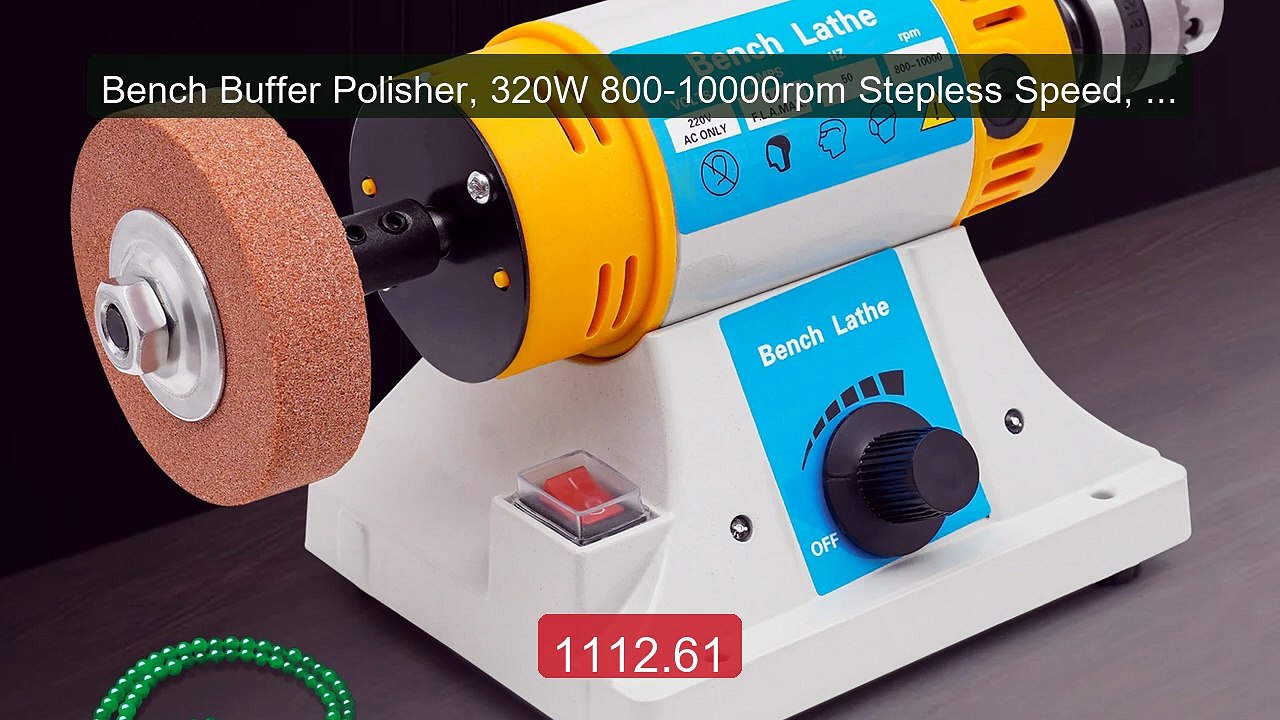 Bench Buffer Polisher, 320W 800-10000rpm Stepless Speed, wi... -- Top Pick 2026 | Unbeatable Price!
