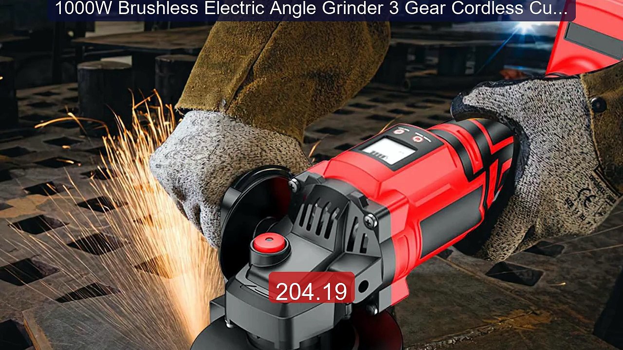1000W Brushless Electric Angle Grinder 3 Gear Cordless Cutting Met... -- Best Deal 2026 | Shop Now!