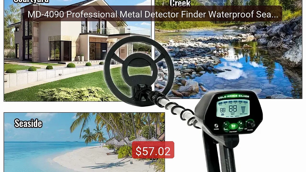 MD-4090 Professional Metal Detector Finder Wate...