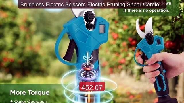 Brushless Electric Scissors Electric Pruning Shear Cordless F... Amazing Value 2026 | Must Have!