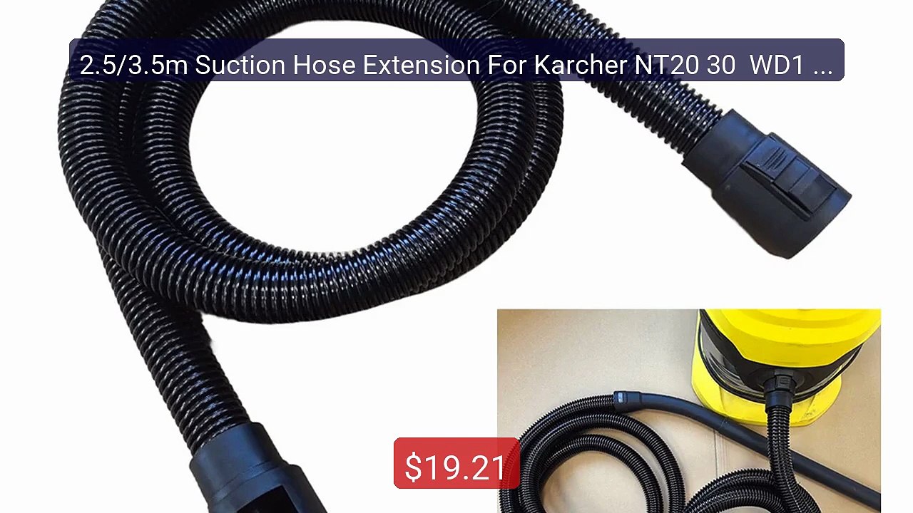 2.5/3.5m Suction Hose Extension For Karcher NT20 30  WD1 WD2 W... -- Best Buy 2026 | Great Quality!