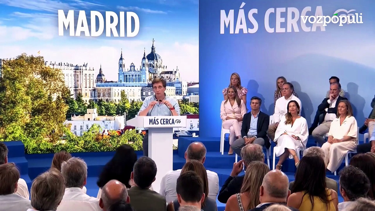 ALMEIDA: "En el PP somos todos titulares, porque los banquillos se los dejamos al PSOE"