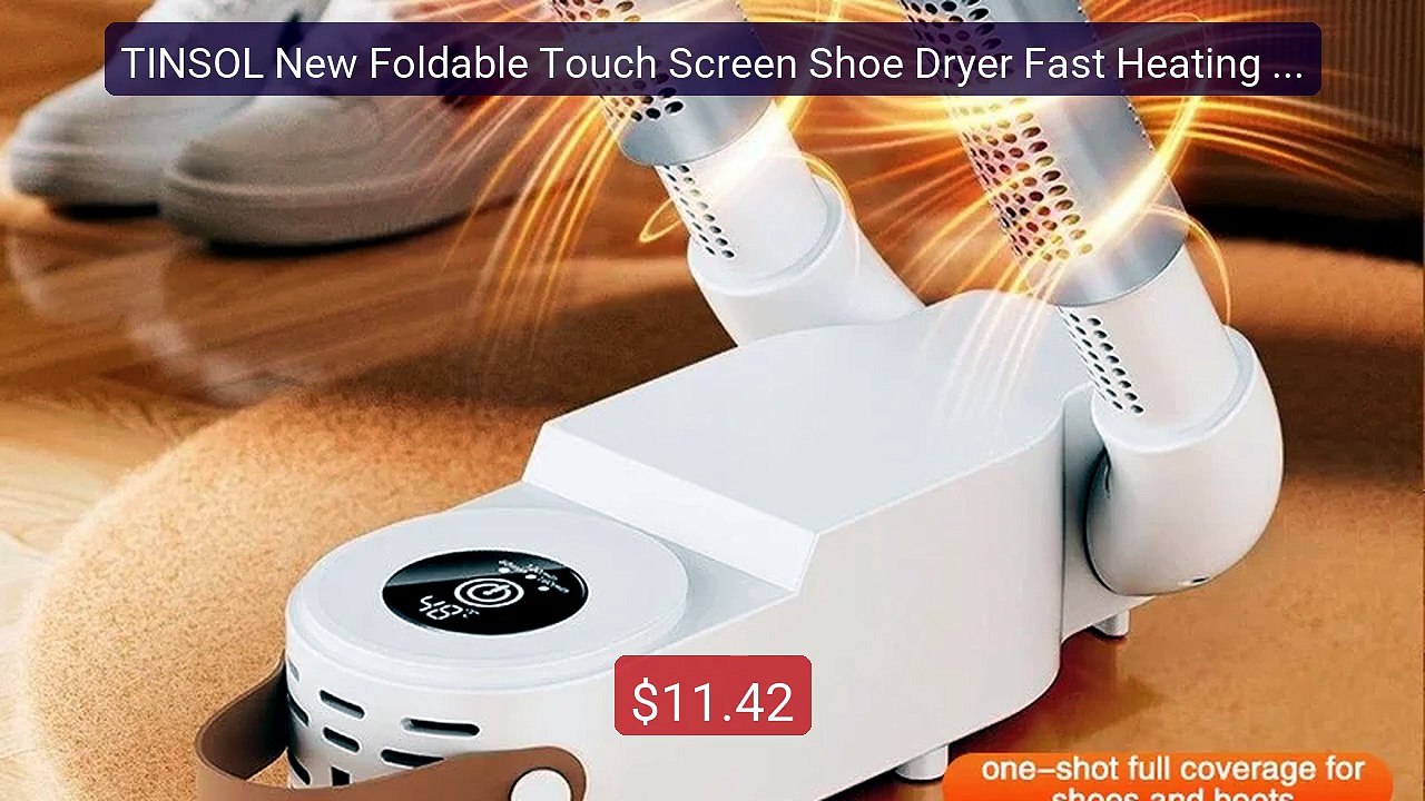 TINSOL New Foldable Touch Screen Shoe Dryer Fast Heating Steri... -- Best Buy 2026 | Great Quality!