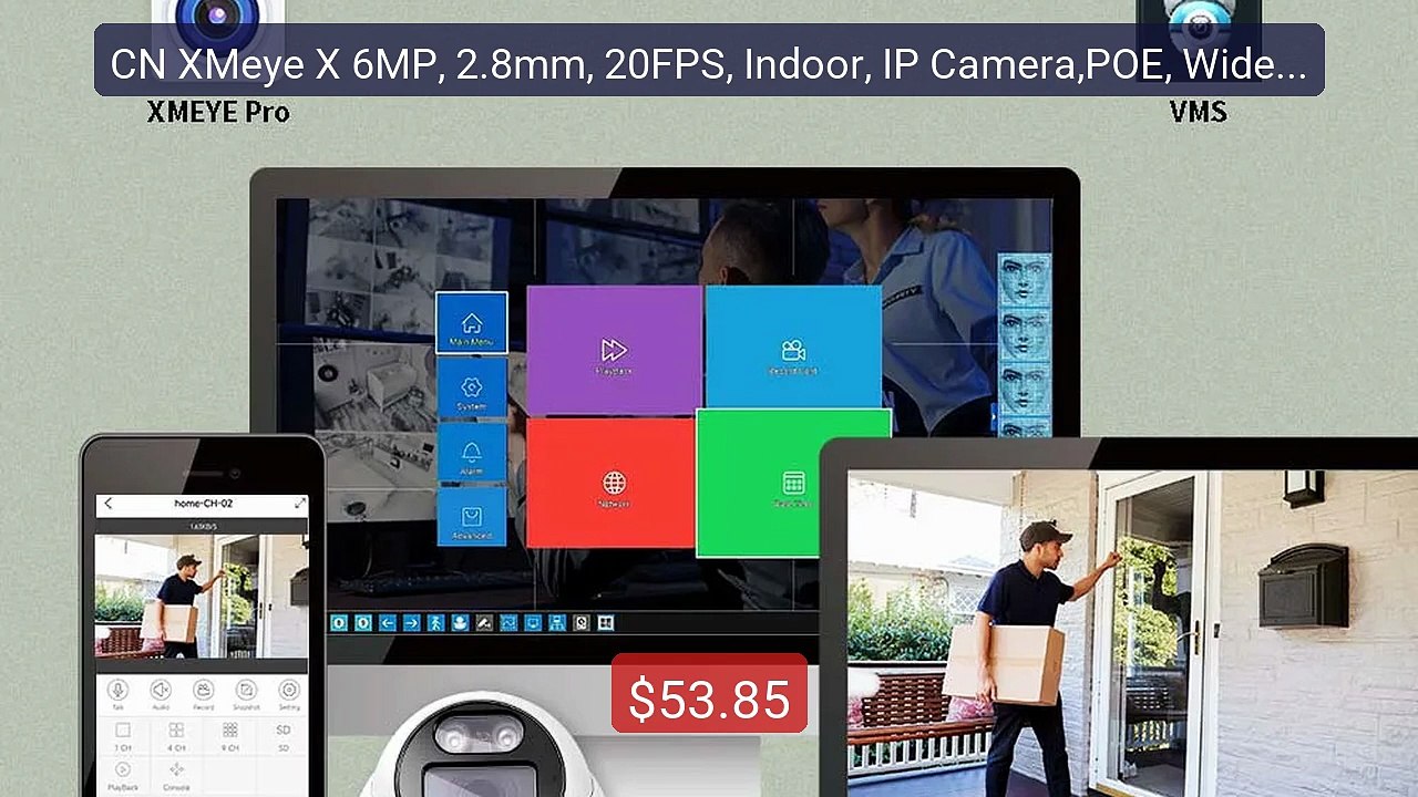 CN XMeye X 6MP, 2.8mm, 20FPS, Indoor, IP Camera,POE, Wide Angl... -- Hot Deal 2026 | Limited Offer!