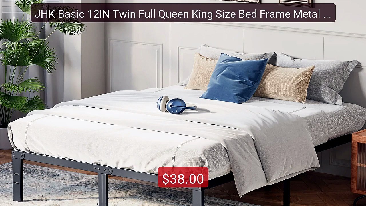 JHK Basic 12IN Twin Full Queen King Size Bed Frame Metal Platform B... -- Top Rated 2026 | Buy Now!