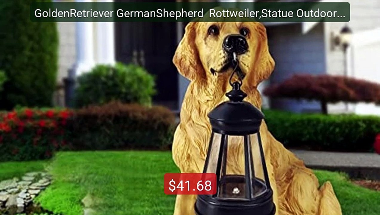 GoldenRetriever GermanShepherd  Rottweiler,Statue Outdoor with Sola... -- Top Rated 2026 | Buy Now!