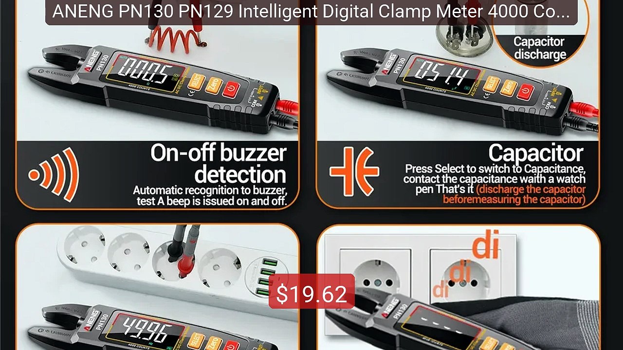 ANENG PN130 PN129 Intelligent Digital Clamp Meter 4000 Counts AC DC... -- Top Rated 2026 | Buy Now!
