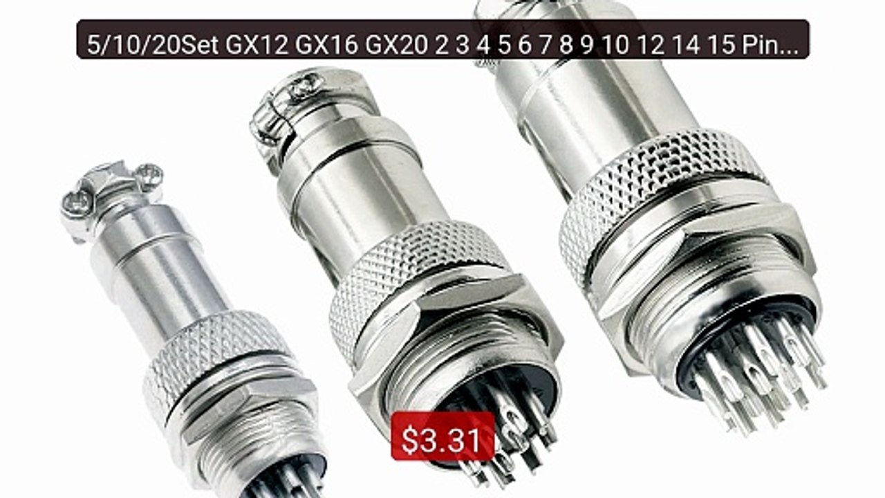 5/10/20Set GX12 GX16 GX20 2 3 4 5 6 7 8 9 10 12 14 15 Pin Dock... -- Hot Deal 2026 | Limited Offer!
