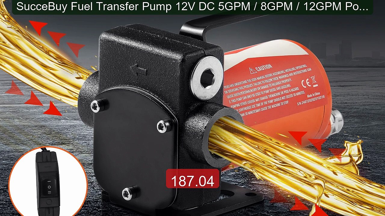 SucceBuy Fuel Transfer Pump 12V DC 5GPM / 8GPM / 12GPM Portable Ty... -- Best Deal 2026 | Shop Now!