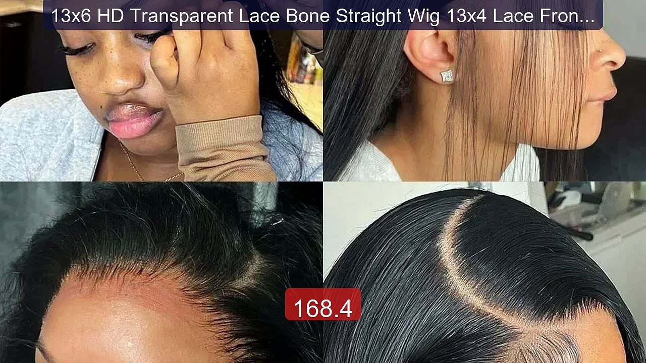13x6 HD Transparent Lace Bone Straight Wig 13x4 Lace Frontal H... -- Hot Deal 2026 | Limited Offer!