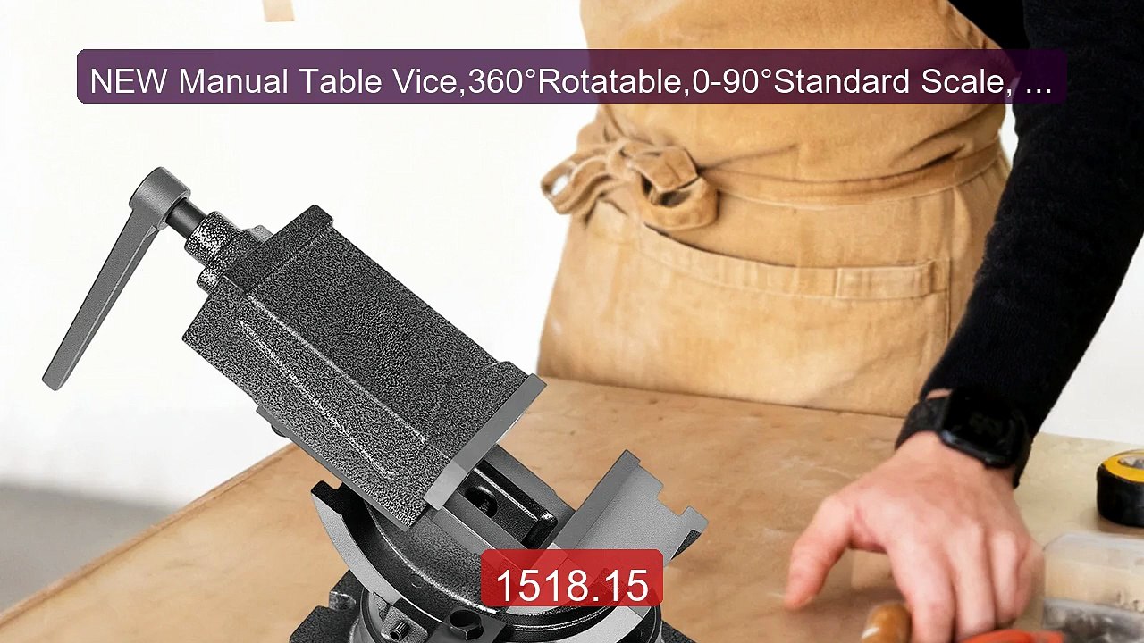 NEW Manual Table Vice,360°Rotatable,0-90°Standard Scale, Ma... -- Top Pick 2026 | Unbeatable Price!
