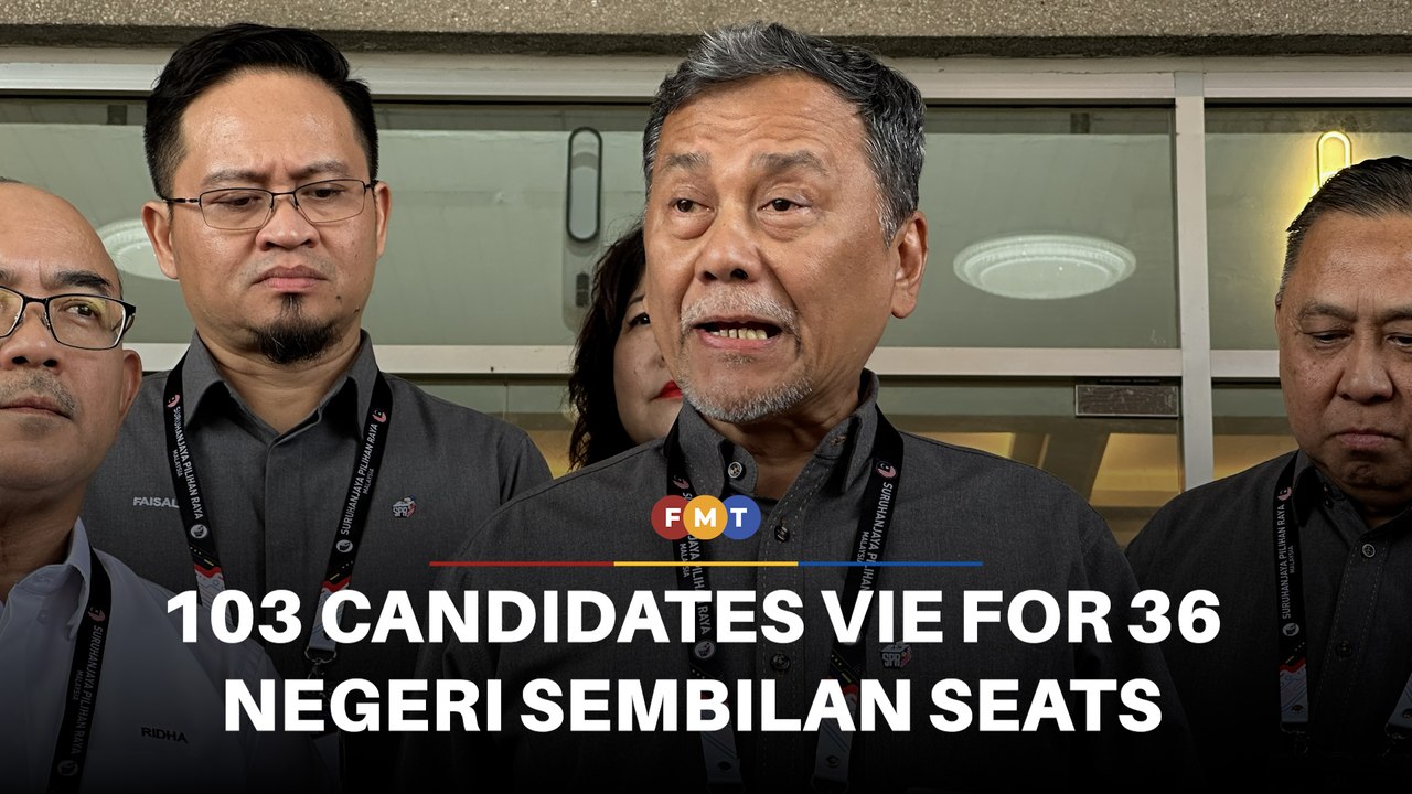 103 candidates vying for 36 seats in Negeri Sembilan polls
