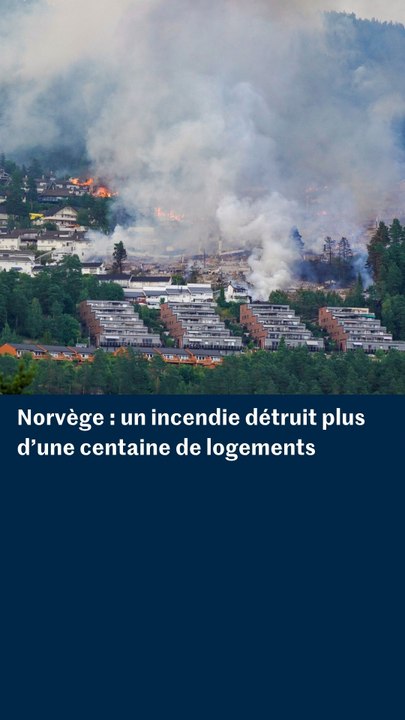 En Norvège, un incendie rare détruit plus d’une centaine de logements