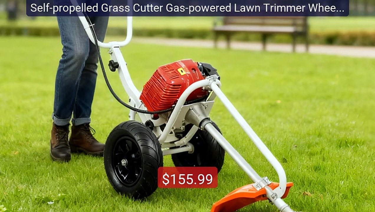 Self-propelled Grass Cutter Gas-powered Lawn Trimmer Wheeled ... -- Amazing Value 2026 | Must Have!