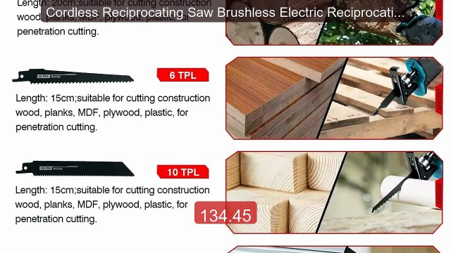 Cordless Reciprocating Saw Brushless Electric Reciprocating Sa... Hot Deal 2026 | Limited Offer!