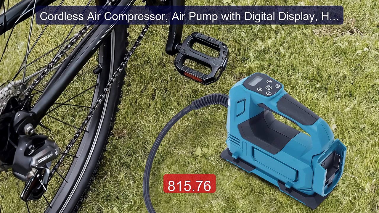 Cordless Air Compressor, Air Pump with Digital Display, Handheld 25... -- Top Rated 2026 | Buy Now!