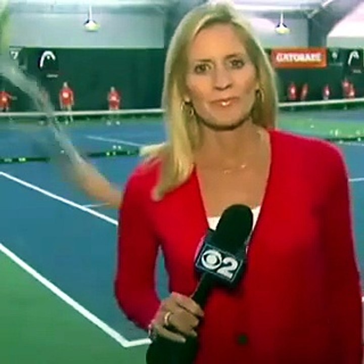 Funny women caught fall video