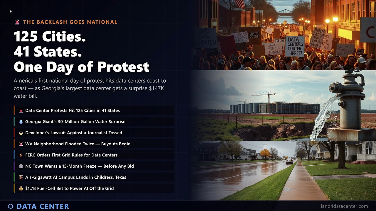 America's Data Center Backlash Just Went National — Protests in 125 Cities