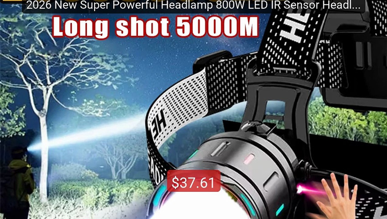 2026 New Super Powerful Headlamp 800W LED IR Sensor Headlight ... -- Hot Deal 2026 | Limited Offer!