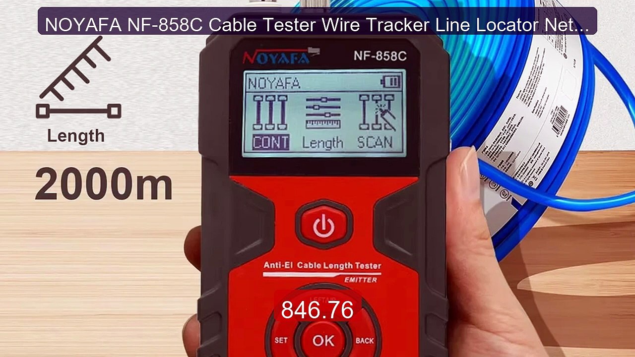 NOYAFA NF-858C Cable Tester Wire Tracker Line Locator Netwo... -- Top Pick 2026 | Unbeatable Price!