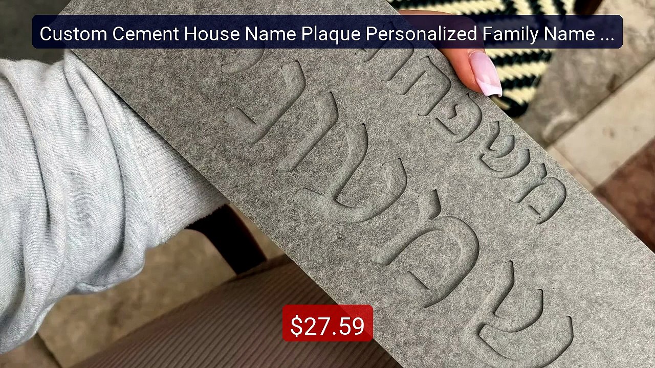 Custom Cement House Name Plaque Personalized Family Name Sign ... -- Best Buy 2026 | Great Quality!