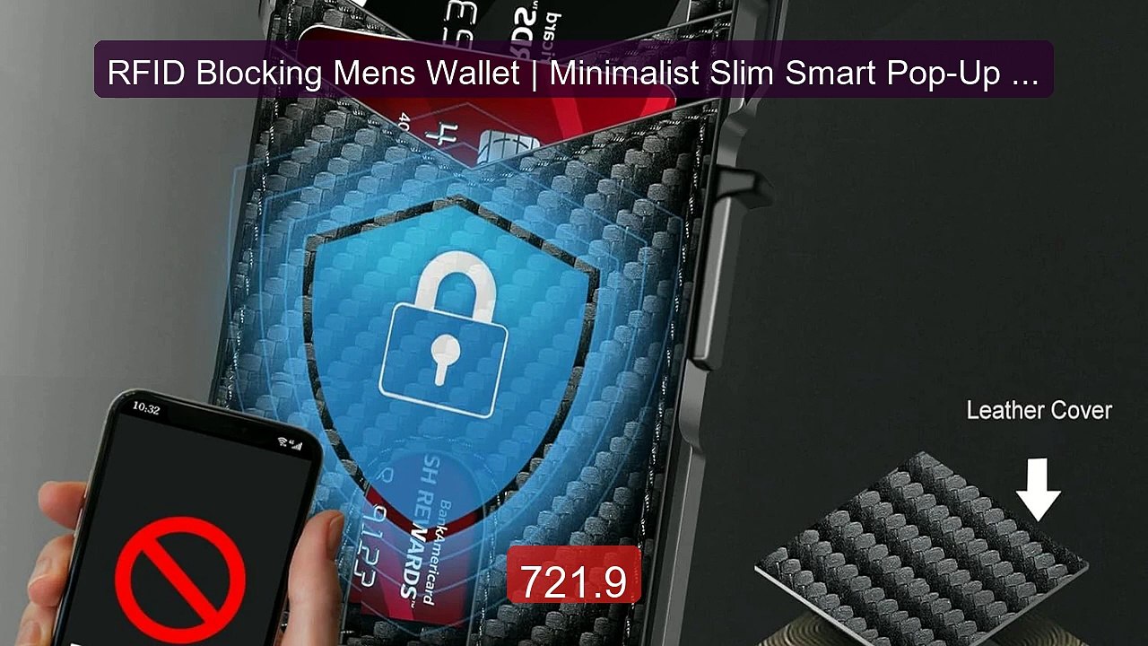 RFID Blocking Mens Wallet | Minimalist Slim Smart Pop-Up Ca... -- Top Pick 2026 | Unbeatable Price!