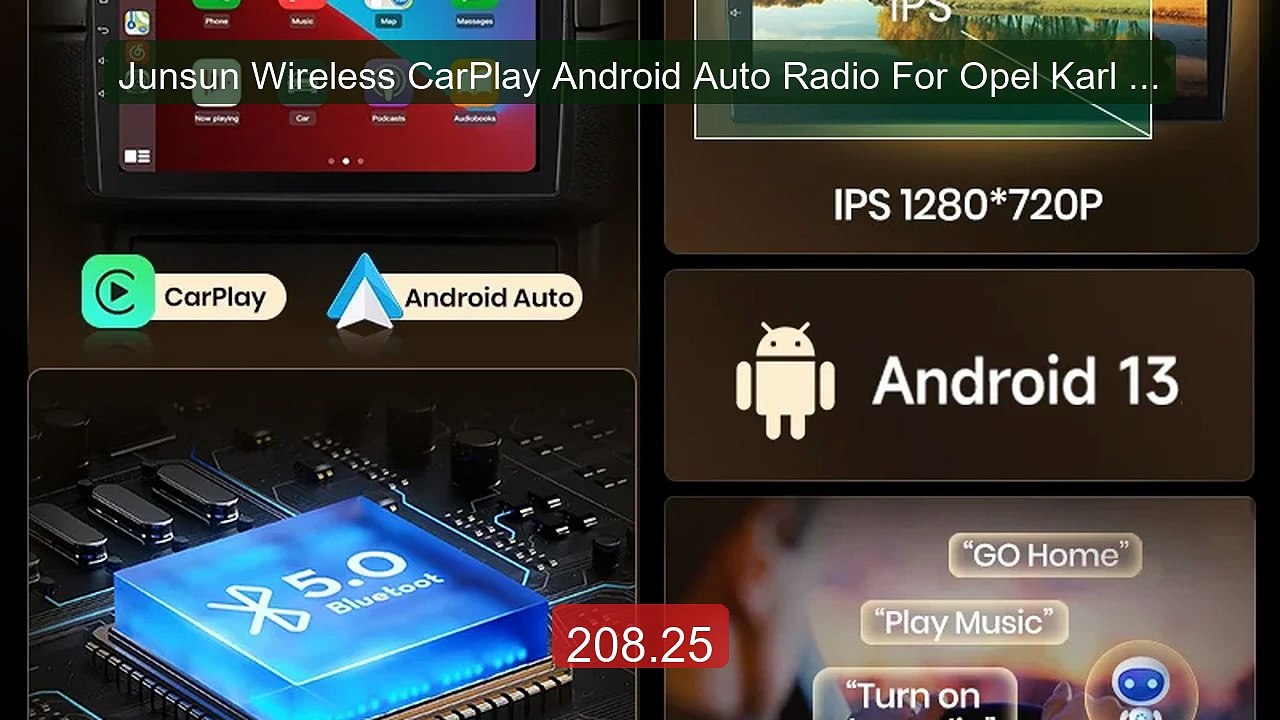 Junsun Wireless CarPlay Android Auto Radio For Opel Karl 2017... -- Amazing Value 2026 | Must Have!