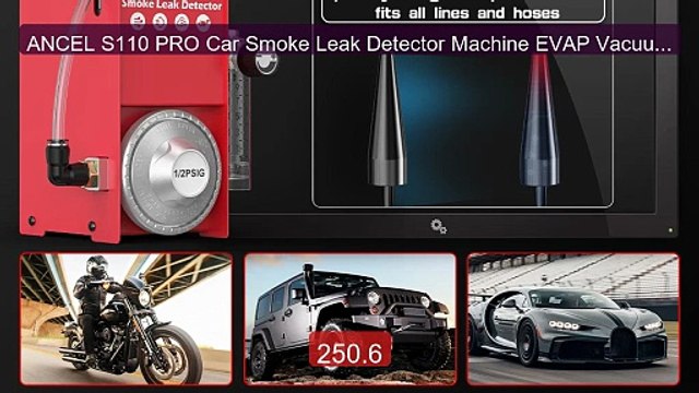 ANCEL S110 PRO Car Smoke Leak Detector Machine EVAP Vacuum Dia... Hot Deal 2026 | Limited Offer!