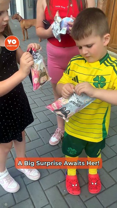 Young girl’s heartwarming surprise over secret Labubu doll