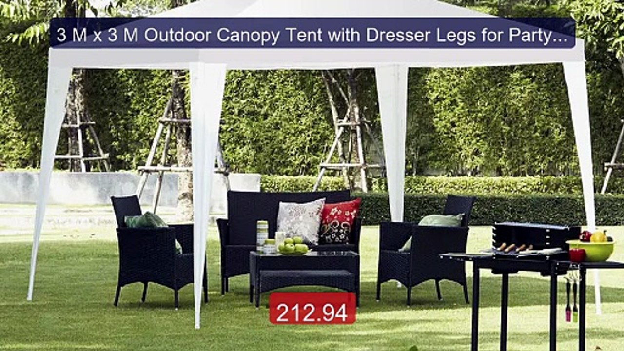 3 M x 3 M Outdoor Canopy Tent with Dresser Legs for Party & We... -- Hot Deal 2026 | Limited Offer!