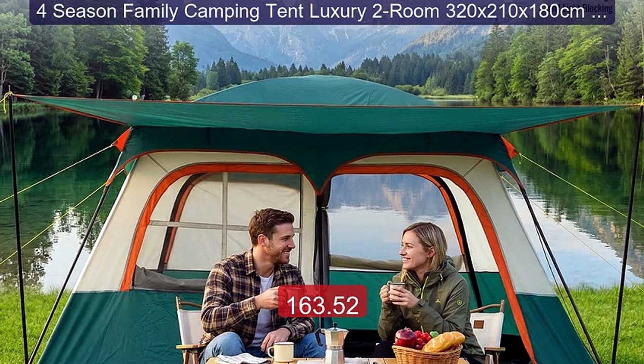 4 Season Family Camping Tent Luxury 2-Room 320x210x180cm Outd... -- Amazing Value 2026 | Must Have!