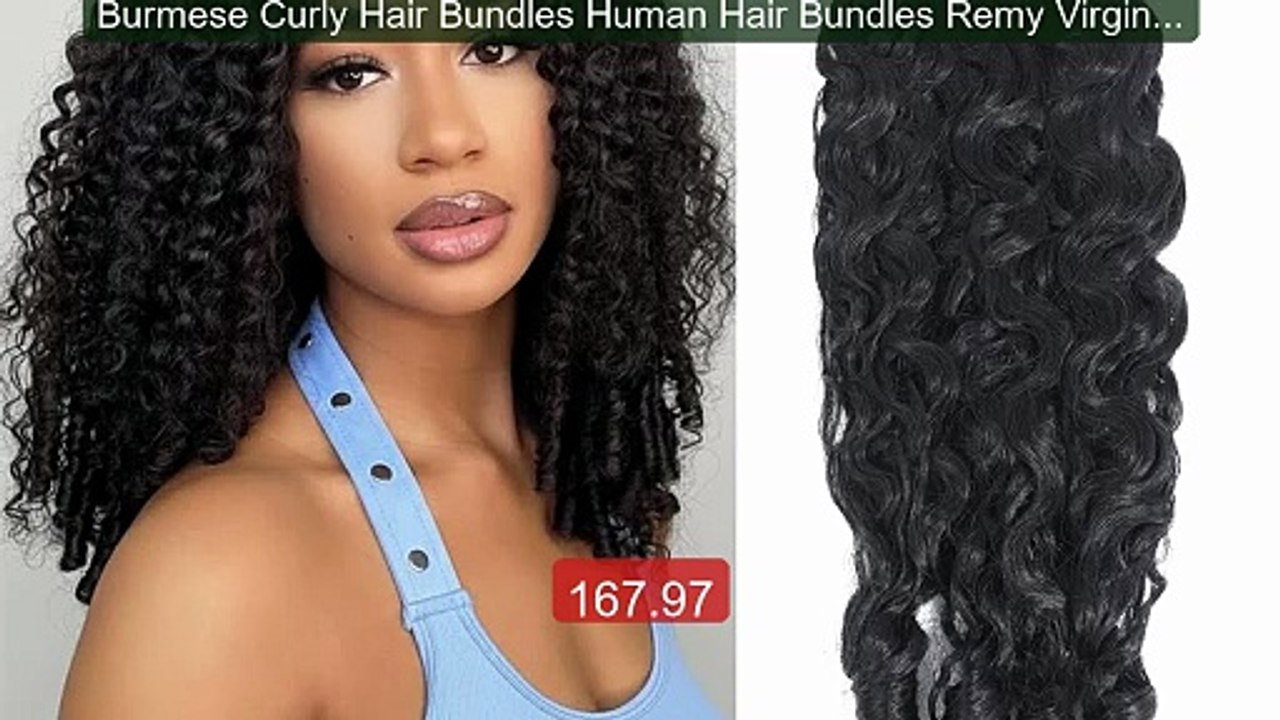 Burmese Curly Hair Bundles Human Hair Bundles Remy Virgin Wea... -- Amazing Value 2026 | Must Have!