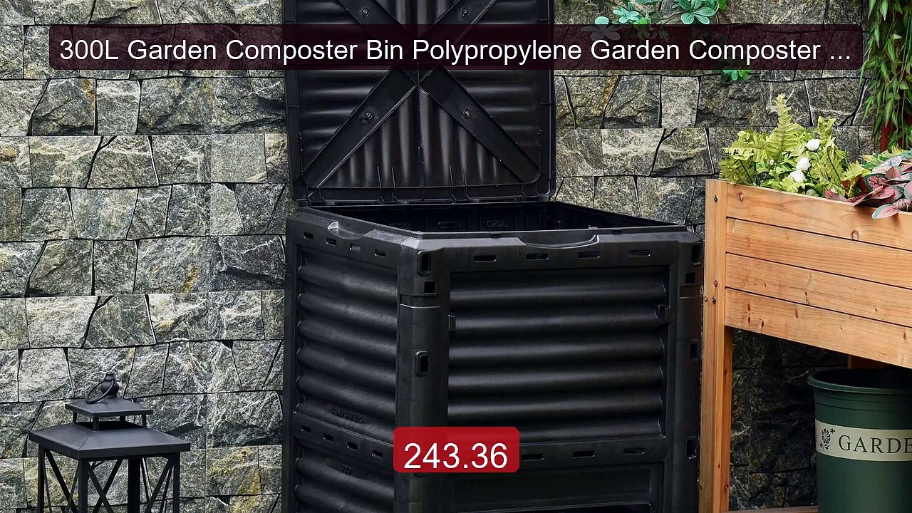 300L Garden Composter Bin Polypropylene Garden Composter Bin 48 Air... -- Top Rated 2026 | Buy Now!